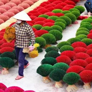 Explore Hanoi One Day Visit  Incense Village  Quang Phu Cau Silk Village Van Phuc for 1 days with Bamboo Hat Tours.,ltd and discover unforgettable experiences - Photo 3