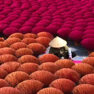 Explore Hanoi One Day Visit  Incense Village  Quang Phu Cau Silk Village Van Phuc for 1 days with Bamboo Hat Tours.,ltd and discover unforgettable experiences - Photo 5