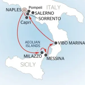 Explore Naples, the Amalfi Coast, and Sicily (port-to-port package) for 8 days with CroisiEurope River Cruises and discover unforgettable experiences - Photo 3