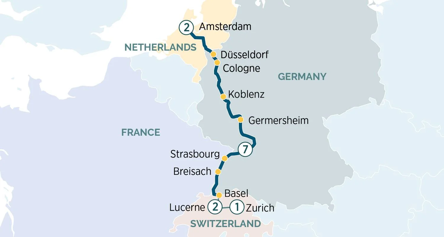 Explore Amsterdam & Jewels of the Rhine & Zurich-Lucerne 2026 for 13 days with Emerald Cruises and discover unforgettable experiences - Photo 2